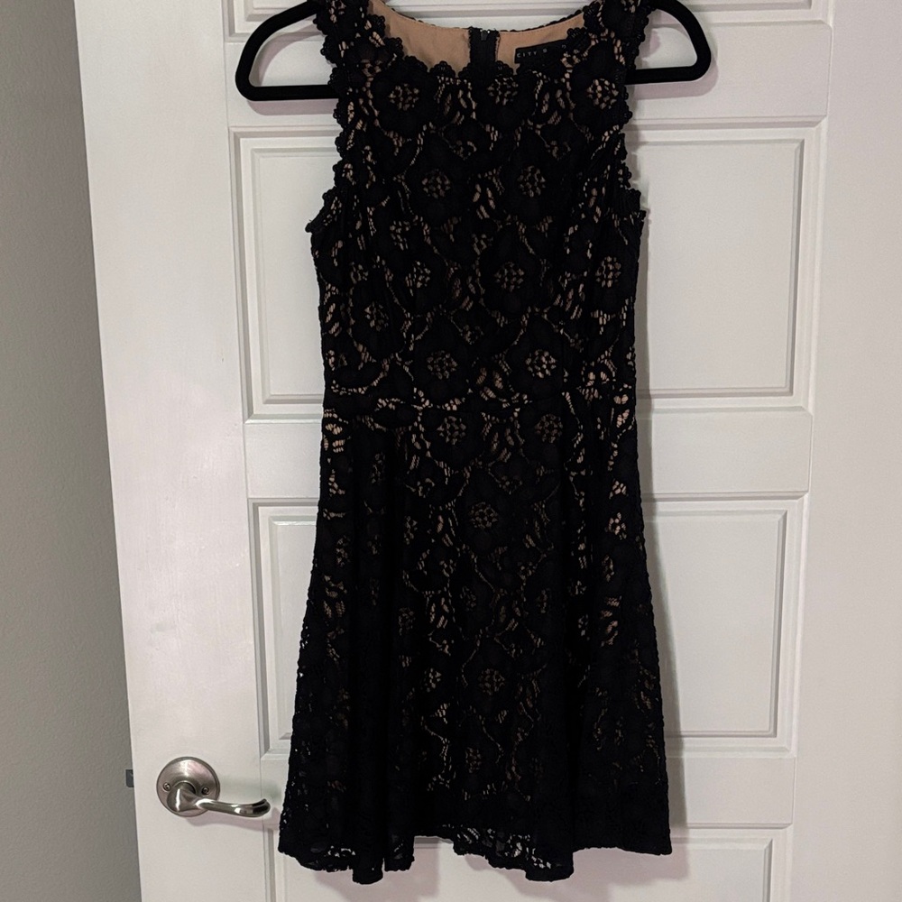 Elegant Black Lace Dress